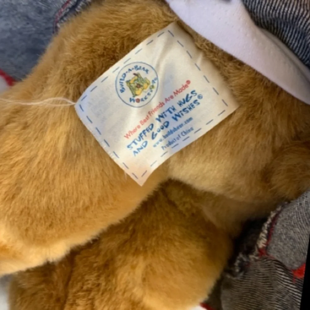 VTG 2003 Build-A-Bear “Lil' Caramel Cub” Plush Bear with Denim Outfit - Picture 4 of 5